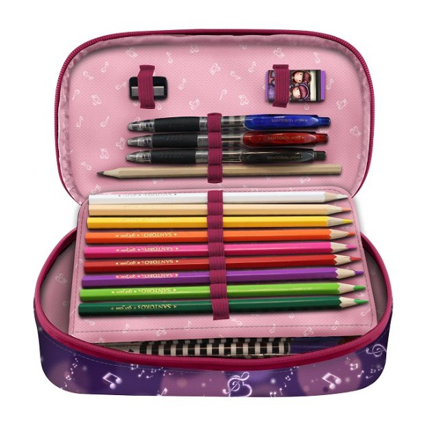 Santoro London Školní penál naplněný The Duet