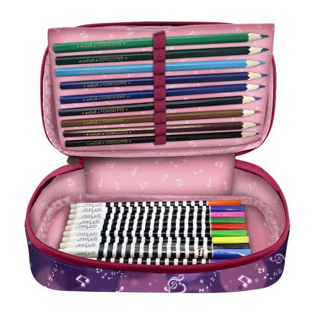 Santoro London Školní penál naplněný The Duet