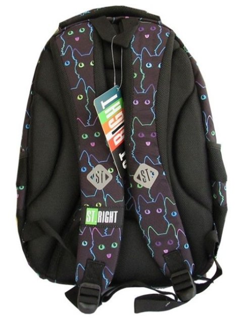 Školní batoh ST.RIGHT - CAT OUTLINE, 4 komorový