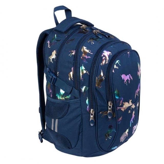 Školní batoh ST.RIGHT - HOLO UNICORN, 4 komorový