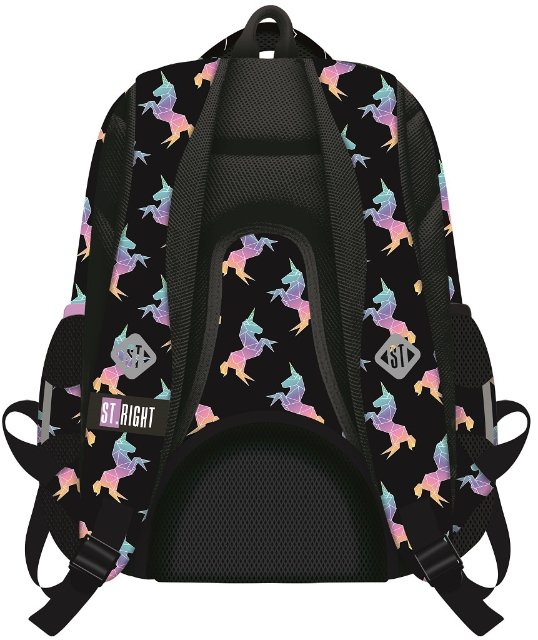 Školní batoh ST.RIGHT - RAINBOW UNICORNS, 4 komorový