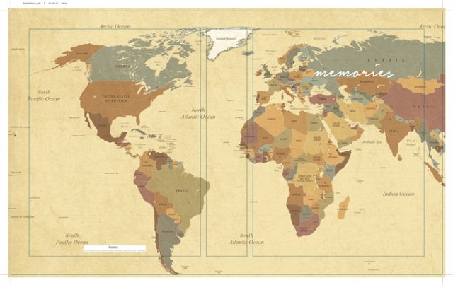 Fotoalbum 10×15/200 World Map – zasunovací album s mapou světa