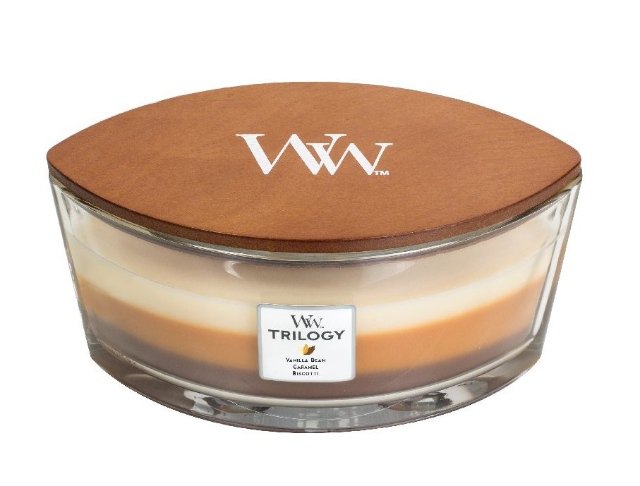Svíčka Trilogy WoodWick - Dezert v kavárně