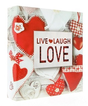 Fotoalbum 10×15/200 Love – zasunovací album s motivem srdíček