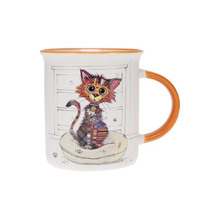 Hrnek BUG ART KOOKS KIUB - Kočka 320 ml