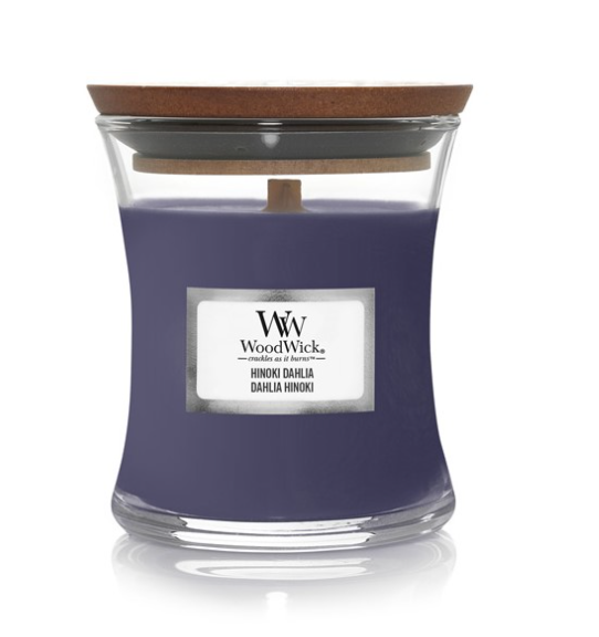 WoodWick Hinoki Dahlia váza malá 85 g – Hinoki a jiřina