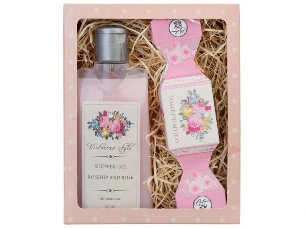 Kosmetická sada pro ženu Victorian Style – sprchový gel 200 ml a mýdlo 30 g