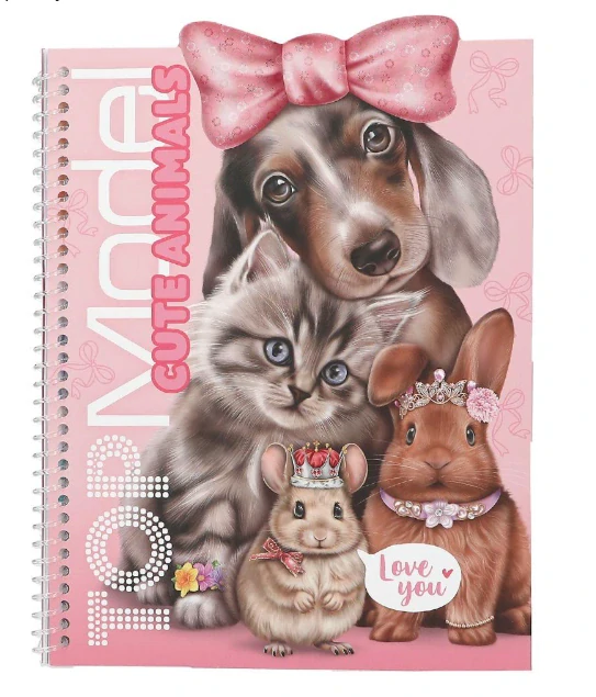 Top Model kreativní samolepkový sešit Cute Animals