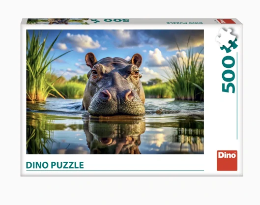 Dino Puzzle Roztomilý hroch 500 dílků