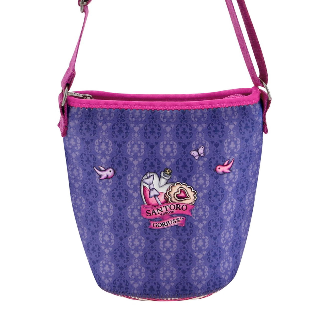 Santoro London Taška přes rameno neoprenová Cheshire Cat 19,5x19x11 cm