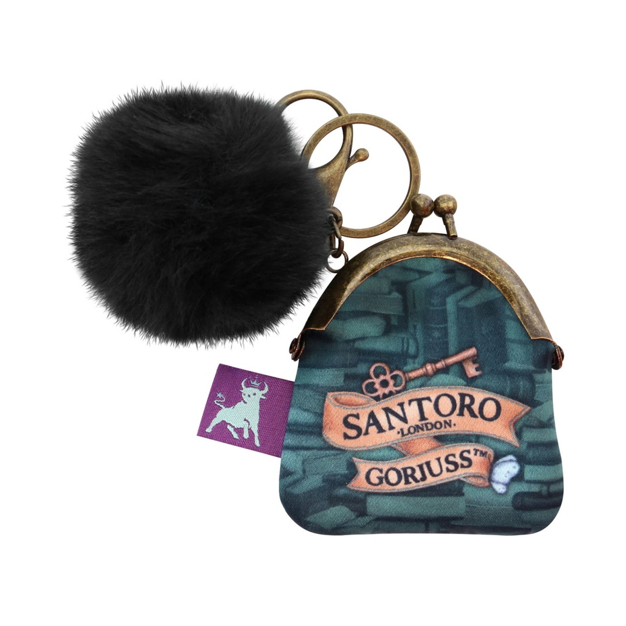 Santoro London Peněženka/klíčenka s bambulkou Curiosity