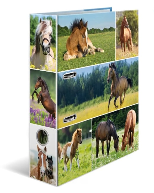 Designový Šanon A4 pákový Animals - koňská louka