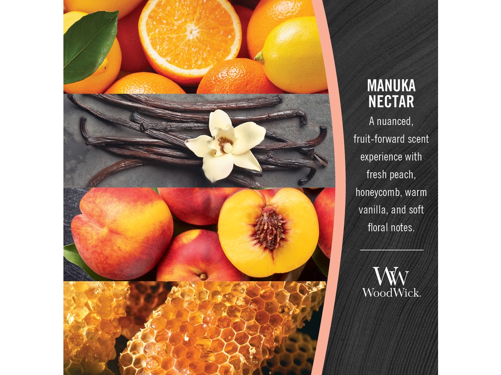 Svíčka WoodWick lodička - Nektar manuka