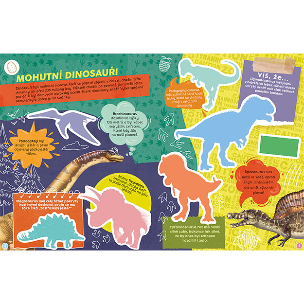 Dinosauři - naučná samolepková knížka