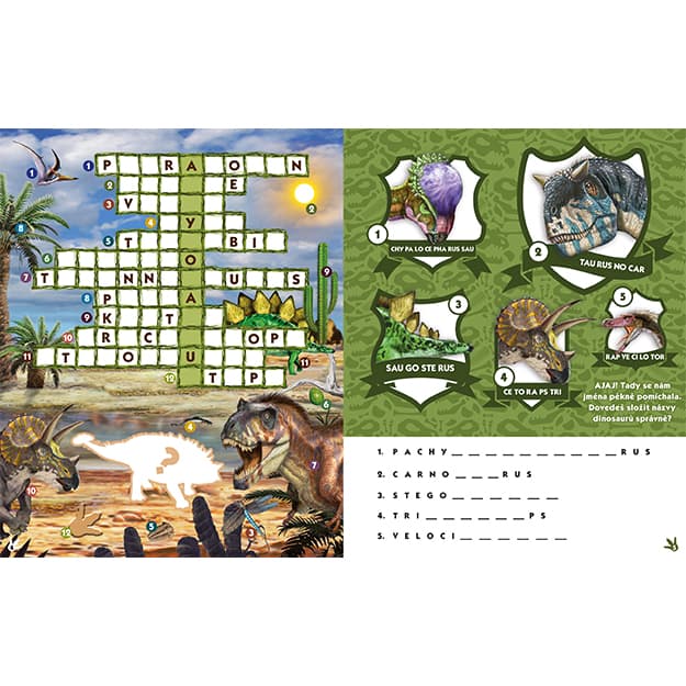 Dinosauři - kniha zábavných aktivit a samolepek