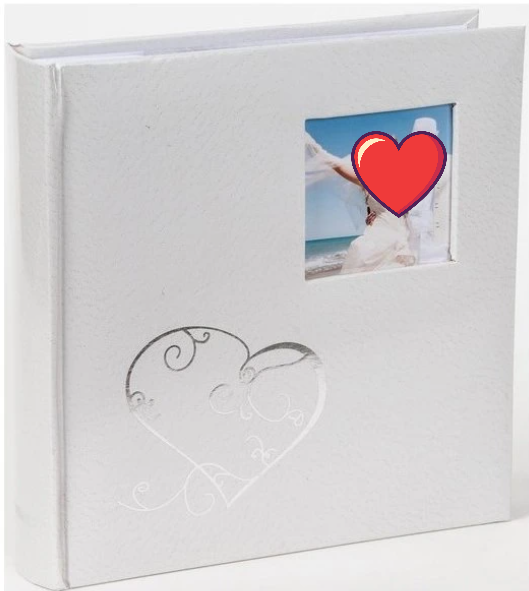 Svatební fotoalbum 10×15/200 LOVE – zasunovací album, šitá vazba