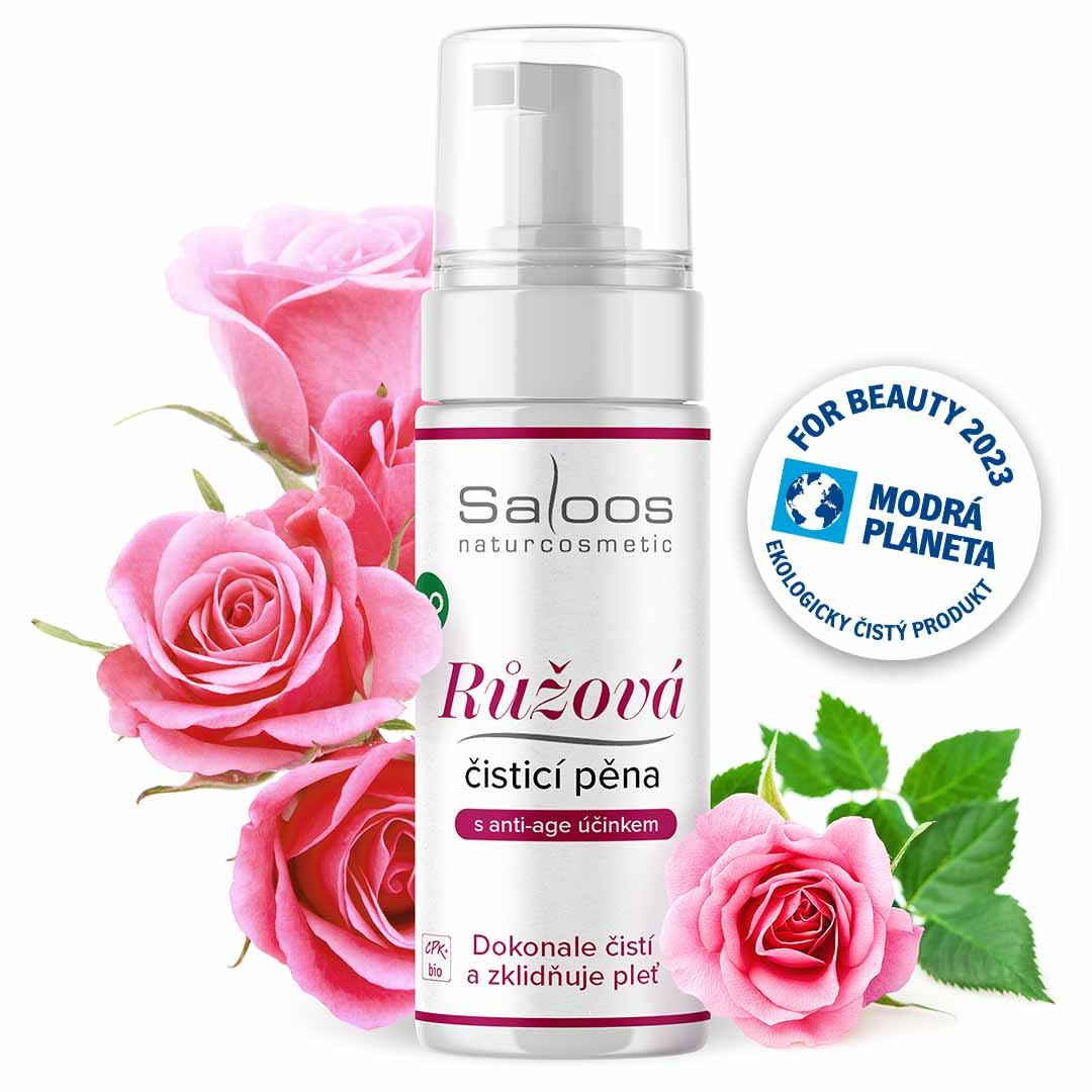 Saloos Bio Růžová čisticí pěna na pleť Anti-age
