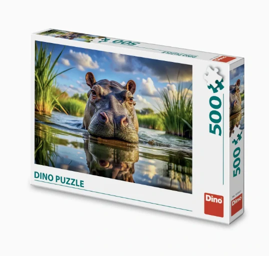 Dino Puzzle Roztomilý hroch 500 dílků