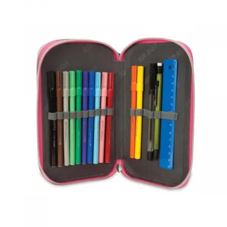 Školní penál dvoupatrový naplněný CUTE PUPPY