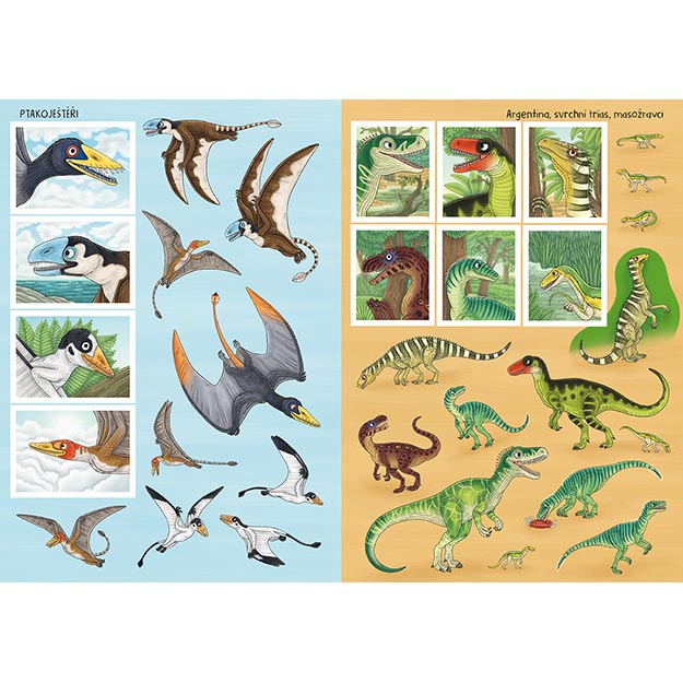 Dinosauři - naučná samolepková knížka