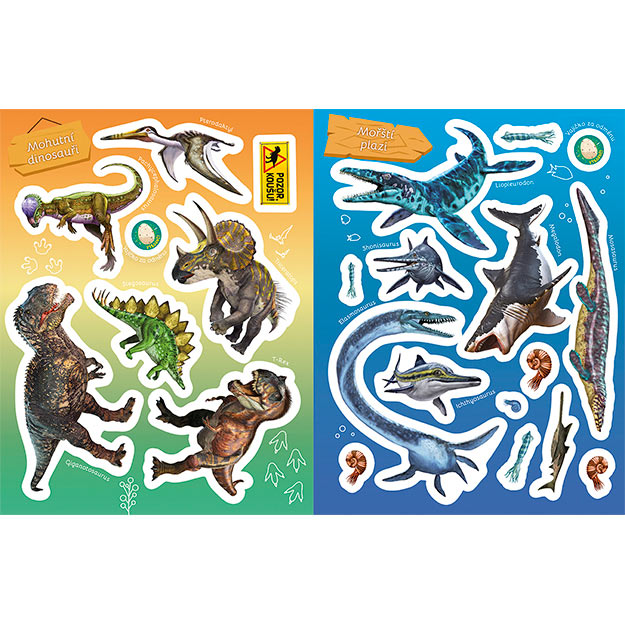 Dinosauři - naučná samolepková knížka