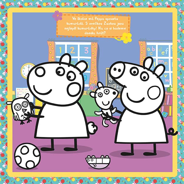 Omalovánky bez přetahování Prasátko Peppa 