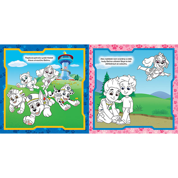Omalovánky bez přetahování Tlapková patrola