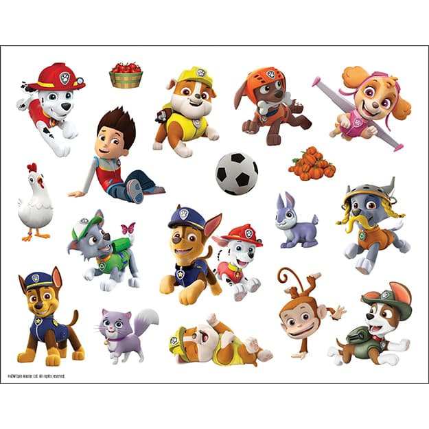 Tlapková patrola Lepím si znovu a znovu + omalovánky