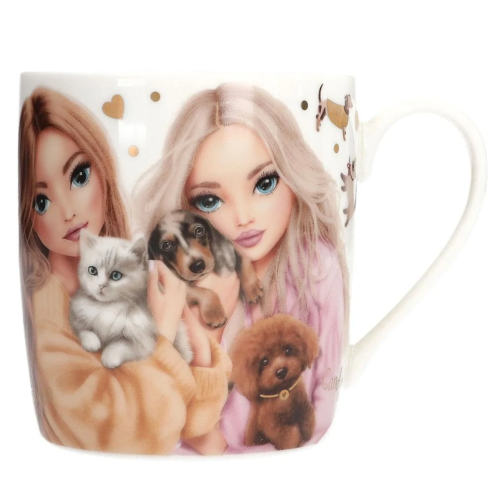 Top Model Porcelánový hrníček s věnováním Fur Ever Friends – Hayden & Candy