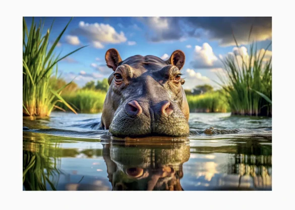 Dino Puzzle Roztomilý hroch 500 dílků