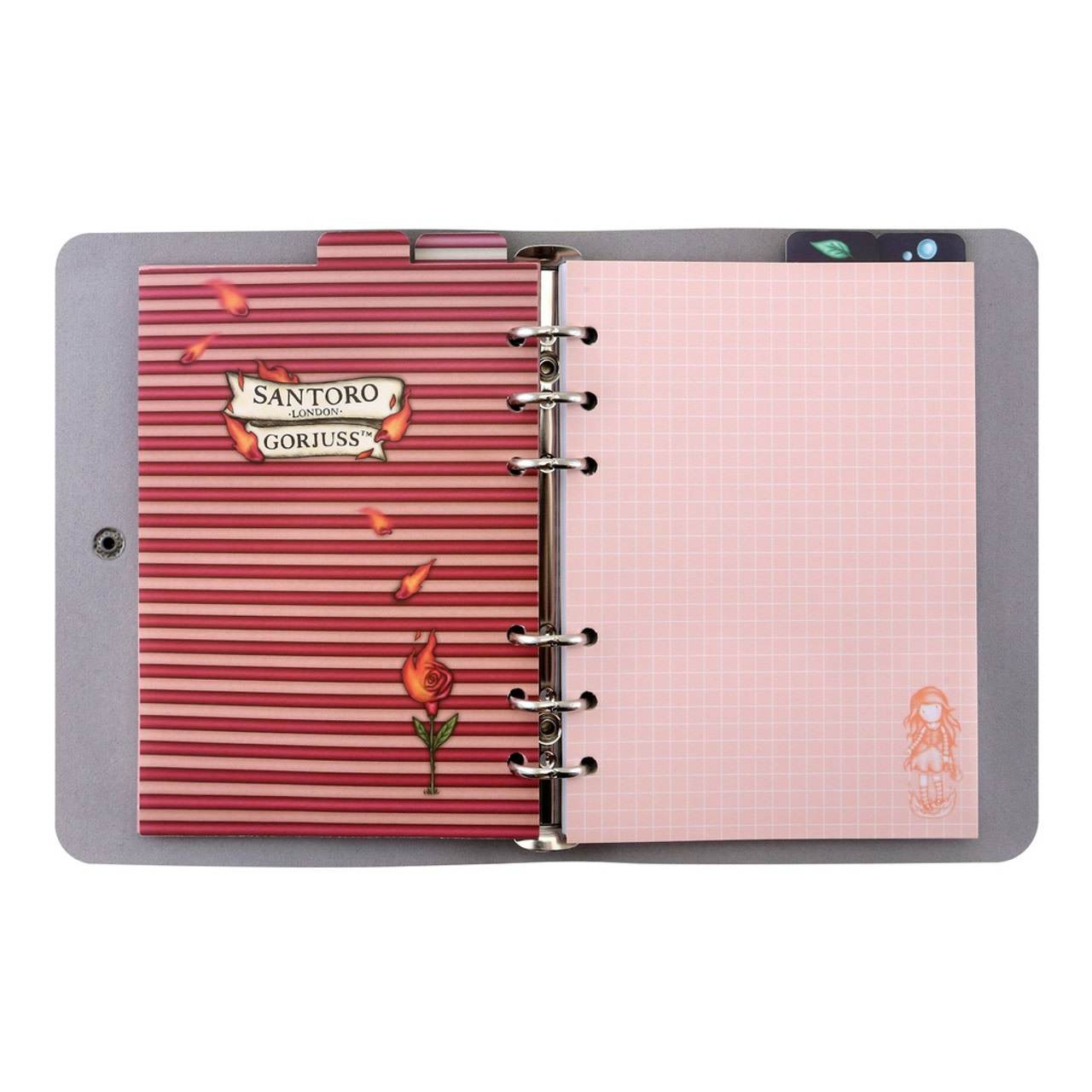 Santoro London Zápisník s kroužkovou mechanikou TO THE ENDS OF THE EARTH 200 stran