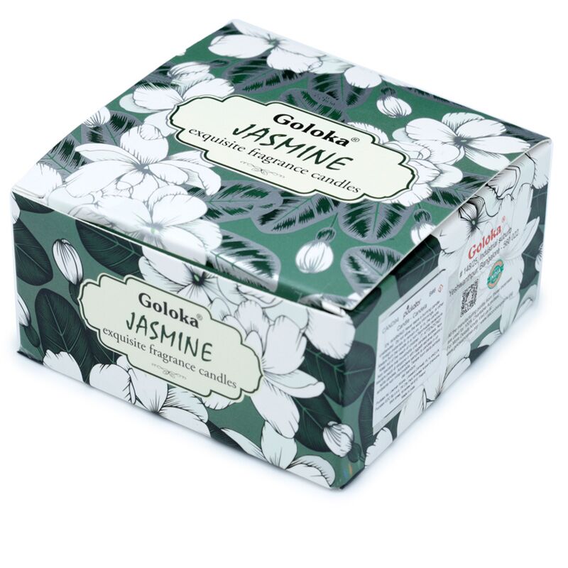 Goloka Svíčka v plechové krabičce Nag Champa Jasmín