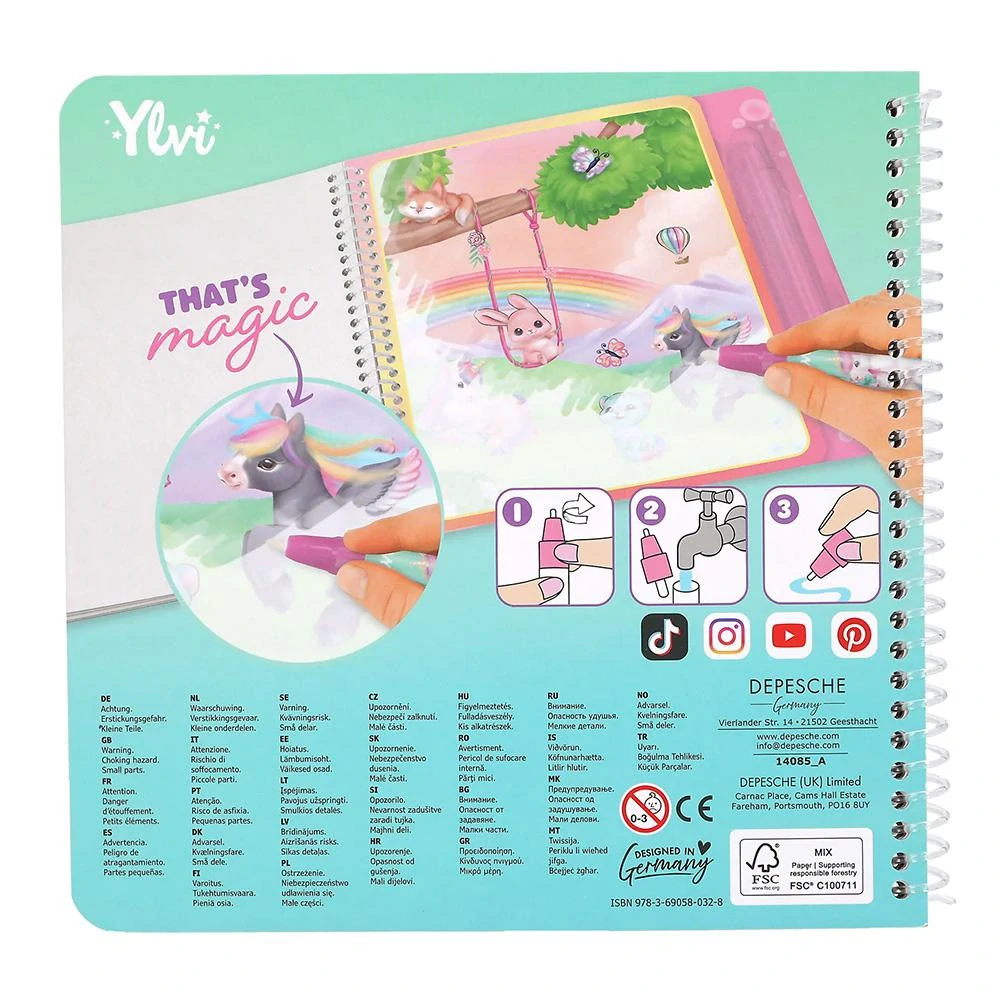 Ylvi Aqua Magic – vodní omalovánky s vodním perem