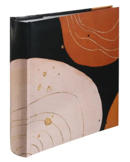 Fotoalbum 10×15/200 WAVINESS BLACK – zasunovací album s abstraktním motivem