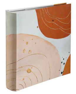 Fotoalbum 10×15/200 WAVINESS WHITE – zasunovací album s abstraktním motivem