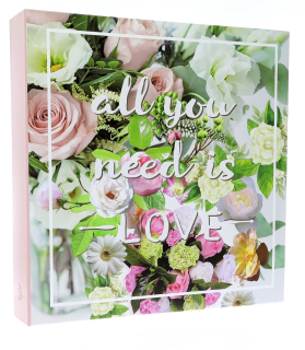 Samolepicí fotoalbum 27×29 cm All you need is Love – 100 stran