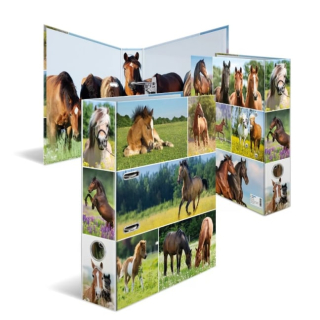 Designový Šanon A4 pákový Animals - koňská louka