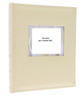 Fotoalbum 10×15/200 BEIGE – zasunovací fotoalbum z eko kůže