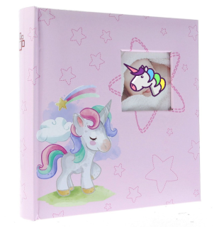 Dětské fotoalbum 10x15/200 foto Jednorožec - růžové