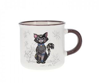 Hrnek espresso 125 ml – BUG ART KOOKS KIUB Černá kočka