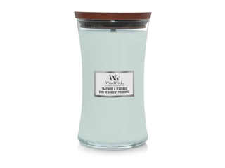 WoodWick Svíčka vysoká váza 609.5 g Šalvějové dřevo a mořská tráva