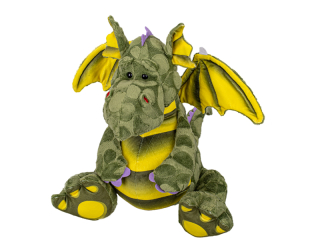 Plyšový drak zelený 25 cm