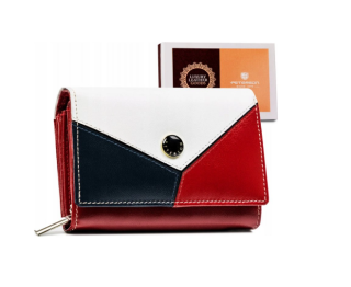 Dámská kožená peněženka Peterson - červená