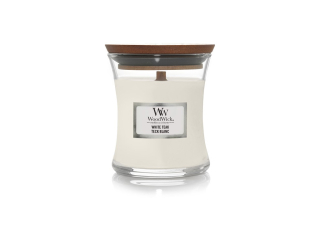 Svíčka Woodwick White Teak váza malá 85 g
