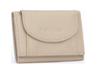 Dámská peněženka kožená malá béžová Rovicky