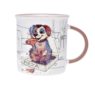 Kiub Hrnek Pejsek s pizzou 320 ml 