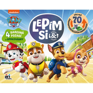 Tlapková patrola Lepím si znovu a znovu + omalovánky