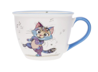Hrnek 550 ml Kočka tančící - BUG ART KOOKS
