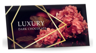 Hořká čokoláda 72 % s brusinkami 175 g – LUXURY Hortenzie