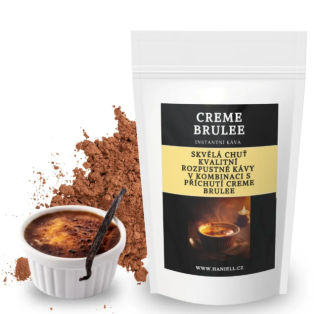 Rozpustná káva Crème Brûlée – karamelový sen v každém doušku